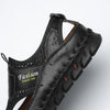 Men’s Breathable Mesh Leather Casual Walking Shoes