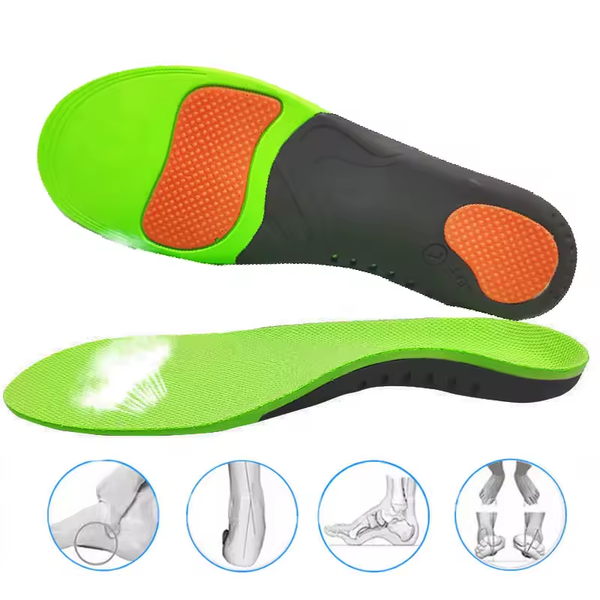 All-Day Comfort Insoles – Arch Support for Men & Women, Flat Feet Correction, Shock Absorbing, Anti-Odor, Sweat-Wicking