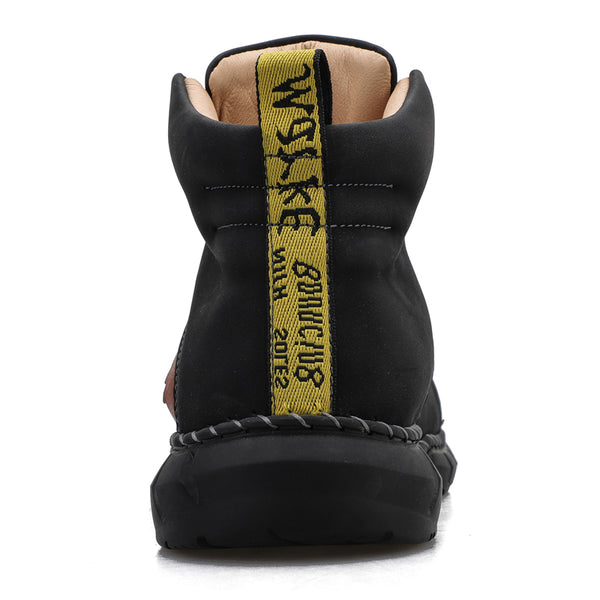 Stylish & Durable Hand-Stitched Leather High-Top Casual Boots (2025)