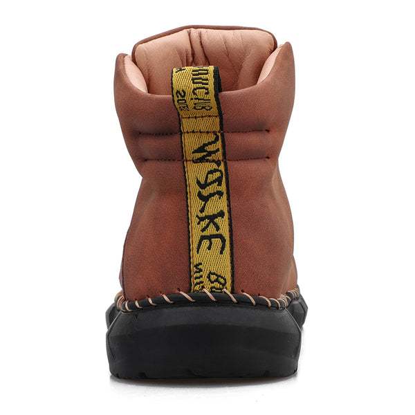 Stylish & Durable Hand-Stitched Leather High-Top Casual Boots (2025)